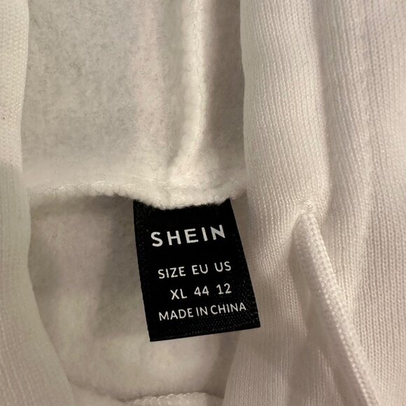 SHEIN WOMENS NEW XL CREAM LEOPARD HOODIE SWEATSHIRT 8 BALL CHERRIES NEW - Picture 7 of 8